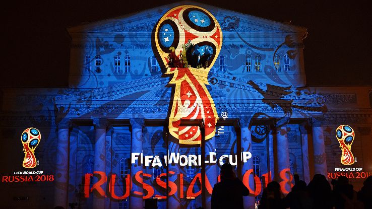 The logo for the 2018 World Cup was launched during a ceremony in Moscow in October but an economic crisis in Russia has left organisers there relying on donations from individuals ©Getty Images
