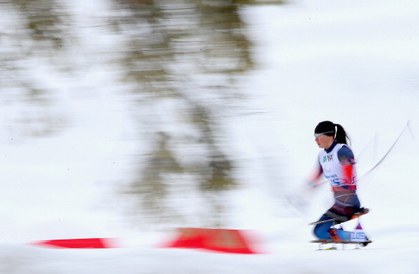 Russia's Marta Zaynullina won the women's 12.5km sitting race ©Getty Images