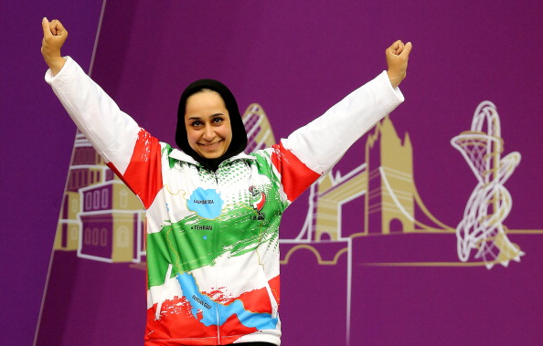 Sareh Javanmardidodmani won the Best Female Athlete award at the APC Awards Ceremony in Abu Dhabi ©Getty Images