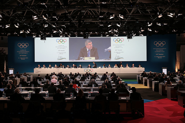 Second day action at the IOC Session ©IOC