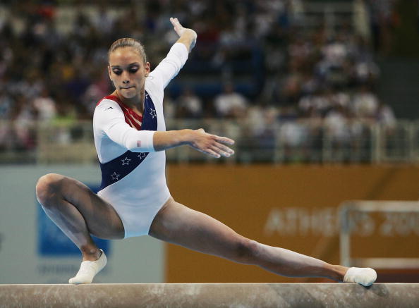 Terin Humphrey is one of nine class of 2015 figures to be inducted into the USA Gymnastics Hall of Fame ©Getty Images