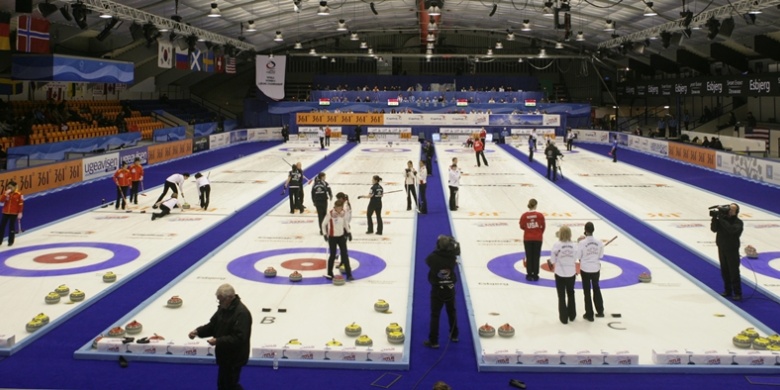 The Granly Hockey Arena hosted the 2011 Capital One World Women's Curling Championship ©WCF/Richard Gray