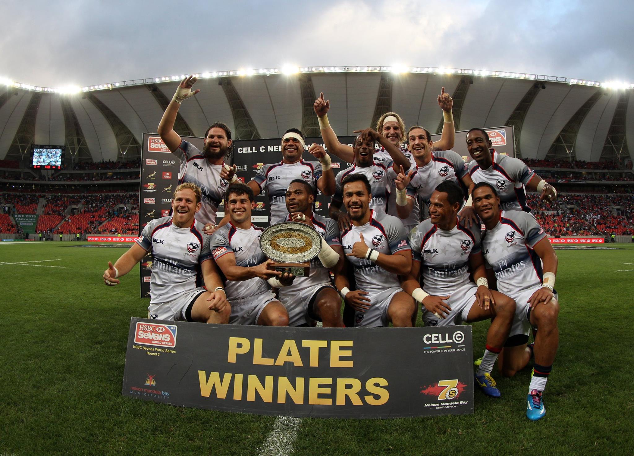The United States were the winners of the Plate in South Africa ©World Rugby Sevens Series