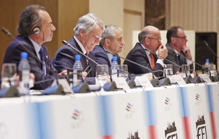 The five FEI Presidential candidates outlined their manifestos in Baku today ©FEI