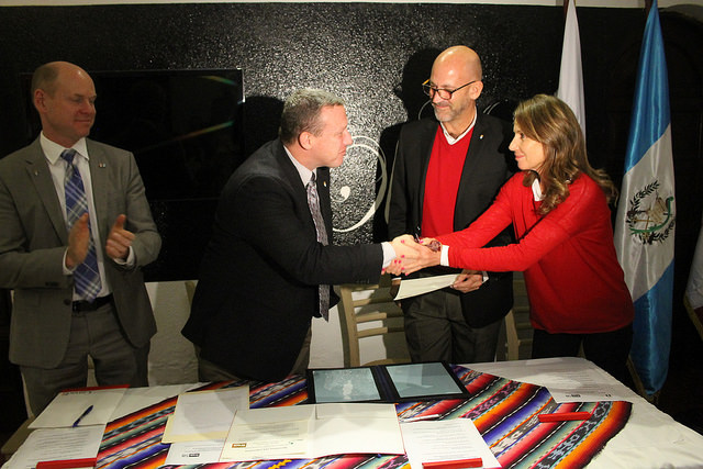 The partnership agreement will see the COG and Brock University work together to combat youth violence in Guatemala ©COG