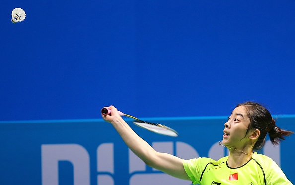 The women's singles top seed, Wang Shixian of China, failed to put a point on the board from her three Group A matches ©Getty Images