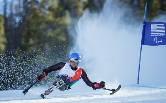 Tyler Walker was on strong form for the US following his crash during Sochi 2014 ©US Paralympics