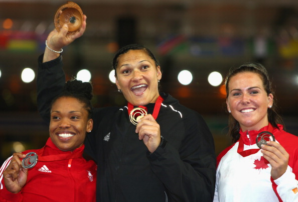 Valerie Adams secured a third successive gold at the Commonwealth Games in Glasgow in July ©Getty Images