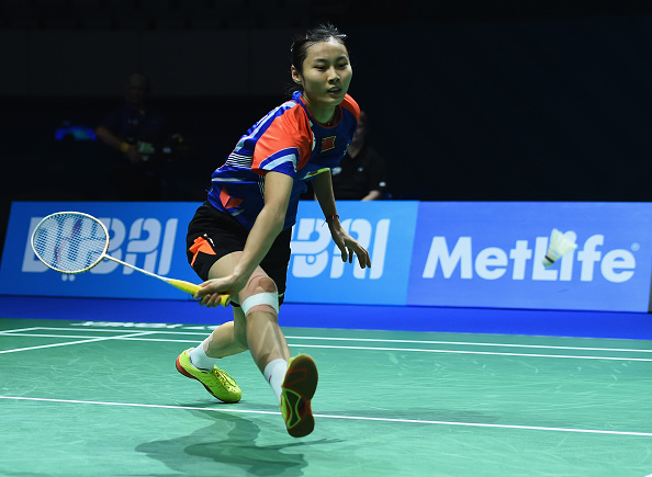 Wang Yihan exited the BWF World Superseries Finals with an injury ©Getty Images