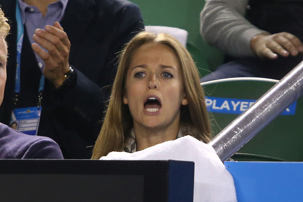 Andy Murray's girlfriend Kim Sears was among those enjoying the match, although she was accused of a "foul-mouthed outburst" at one stage ©Getty Images 