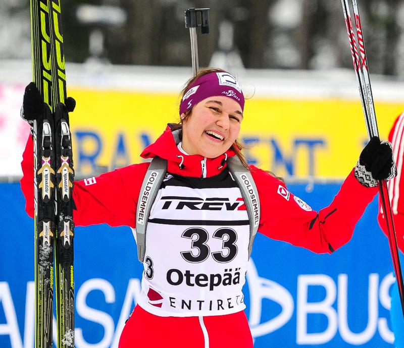 Austria's Dunja Zdouc claimed her second silver medal of the Championships in the junior women's 7.5km sprint ©IBU/Andrei Ivanov