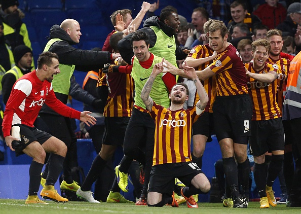 Bradford City's shock win against Chelsea at Stamford Bridge on Saturday was one of the highlights on a fantastic weekend of FA Cup action ©Getty Images
