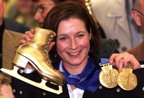 Claudia Pechstein won gold in the 3,000m and 5,000m and the 2002 Salt Lake City Olympic Games ©Getty Images