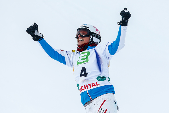 Claudia Riegler became the oldest snowboarder in history to win a world title ©Getty Images