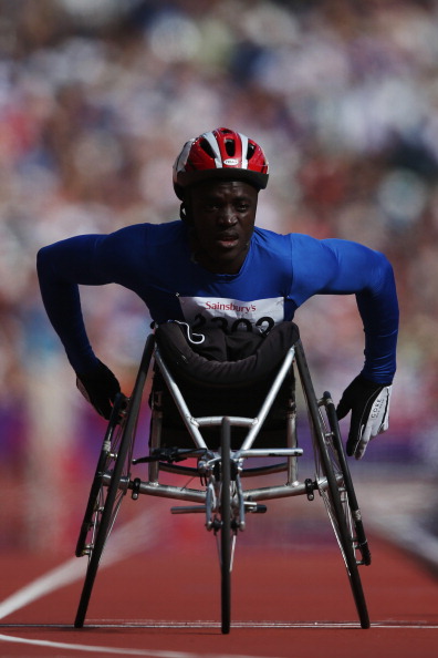 Middle distance wheelchair racer Damba Jarju was one of two Gambians to compete at London 2012 ©Getty Images