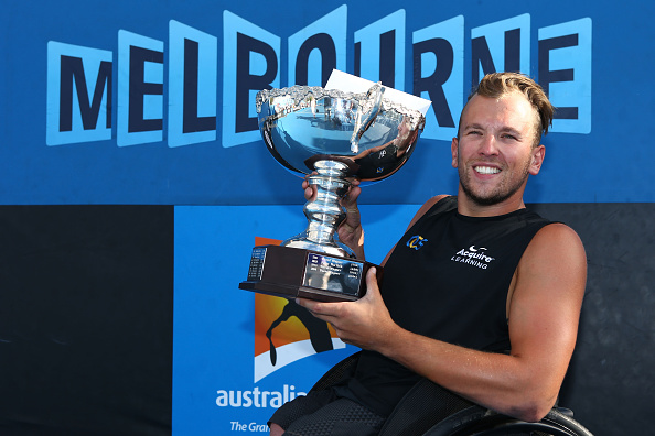 Dylan Alcott sealed his maiden Grand Slam title in convincing fashion in front of his home crowd in Melbourne ©Getty Images
