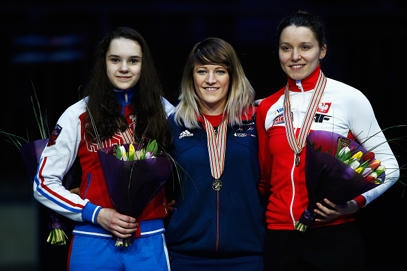 Elise Christie claimed the European title after a second place in the 3000 metre Grand Final ©Getty Images