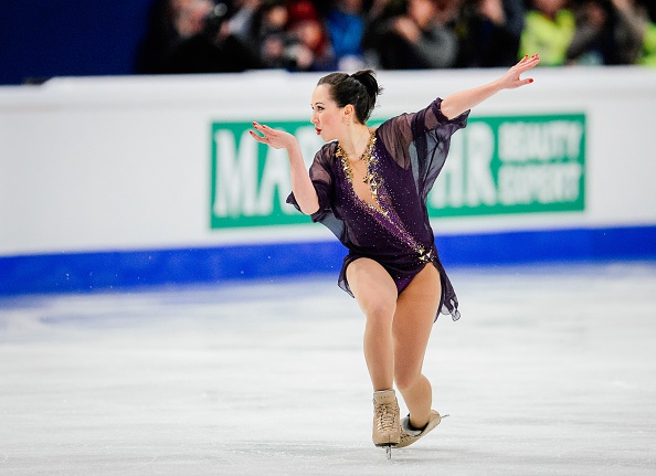 Elizaveta Tuktamysheva won European gold for the first time, having previously won a bronze medal ©AFP/Getty Images