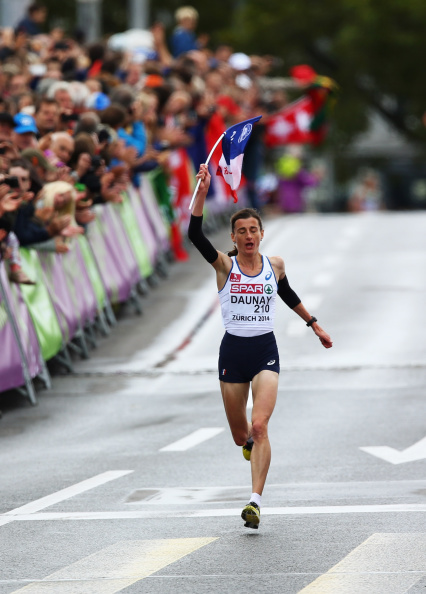 European champion Christelle Daunay of France will take on the East Africans on the streets of London ©Getty Images