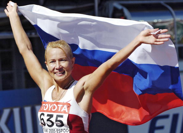 Former world champion and world record holder Olimpiada Ivanova is another walker to have tested positive ©AFP/Getty Images