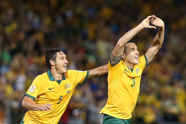 Full-back Jason Davidson bagged the crucial second goal after just 14 minutes as Australia sent the home crowd into raptures by reaching the final ©Getty Images