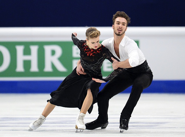 Gabriella Papadakis and Guillaume Cizeron lead the short dance after day one of the European Figure Skating Championships ©Getty Images