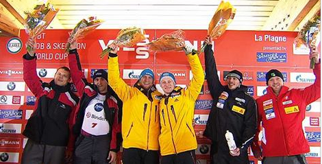 Germany won gold ahead of Latvian and Swiss opposition ©FIBT