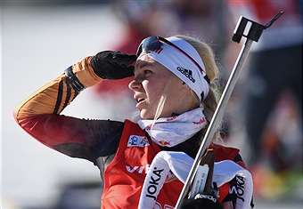 Germany's Miriam Gössner was victorious in the women's event in Poland ©Getty Images