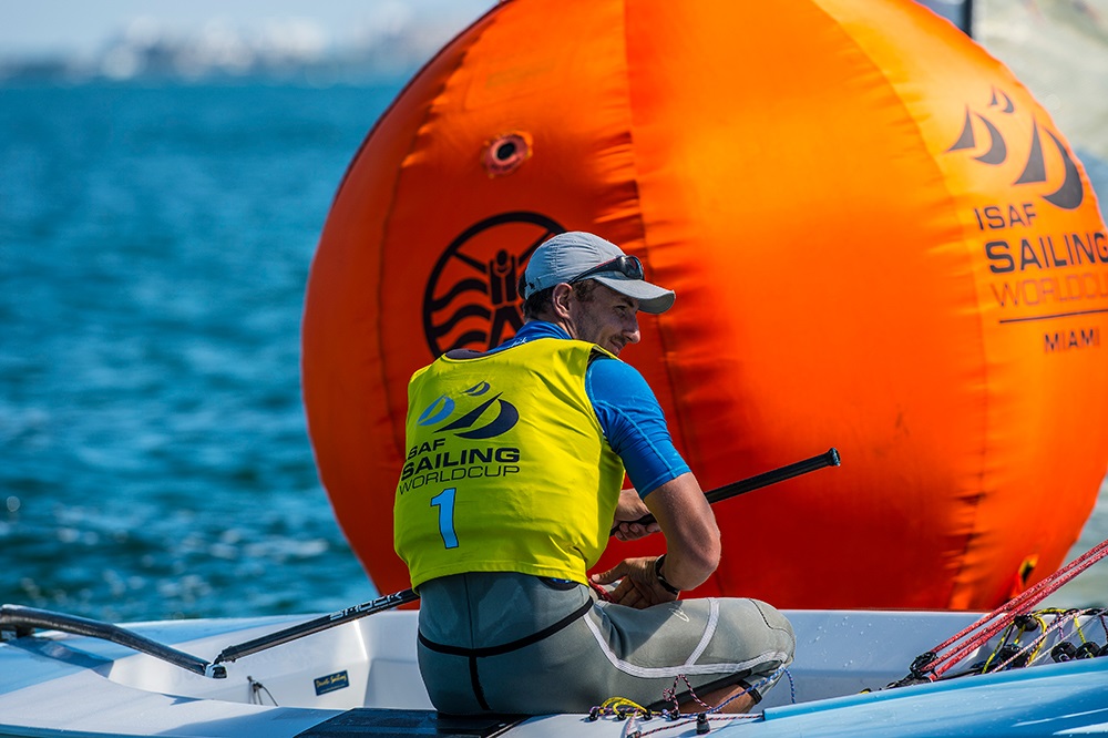 Giles Scott continued his 18 month domination of the Finn class ©ISAF