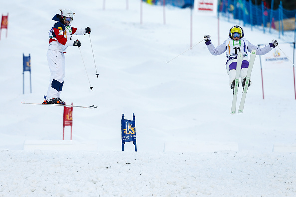 Hannah Kearney won dual moguls freestyle skiing gold today ©Getty Images