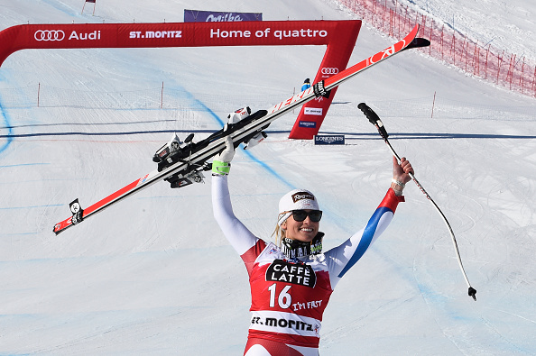 Home favourite Lara Gut sealed a confident win in the women's downhill event in front of a raucous Swiss crowd ©Getty Images