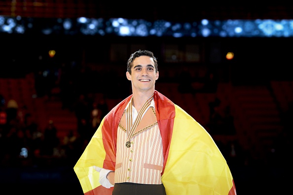 Javier Fernandez became the first man since Alexander Fadeev to win three European titles in a row ©AFP/Getty Images