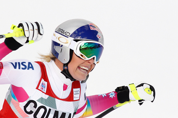 Lindsey Vonn has equalled the women's record for the most World Cup wins with victory in Italy ©Getty Images