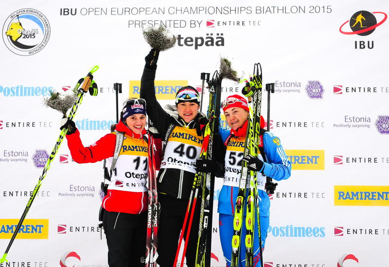 Luminita Piscoran won her foirst ever IBU gold medal with victory at the Open European Championships in Estonia ©IBU
