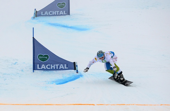 Marion Kreiner triumphed in an Austrian 1-2 on Slovenian slopes ©AFP/Getty Images