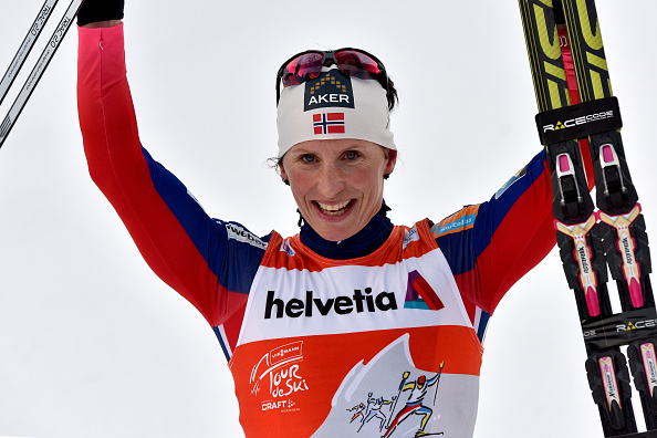 Marit Bjørgen has been unbeatable at this years event and kept her 100 per cent record with another win on stage five ©Getty Images