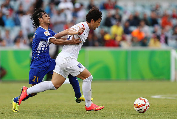 Nam Tae-Hee was on hand to give South Korea an unconvincing 1-0 win against Kuwait as his side booked their place in the quarter finals ©Getty Images