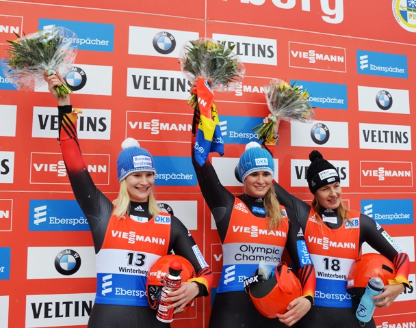 Natalie Geisenberger collected her 30th World Cup victory with a win in Winterberg ©Damen Web/FIL