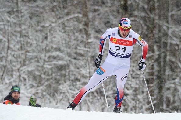Norway's Magnus Moan raced to victory at the International Ski Federation Nordic Combined World Cup in Chaux-Neuve, France ©Getty Images