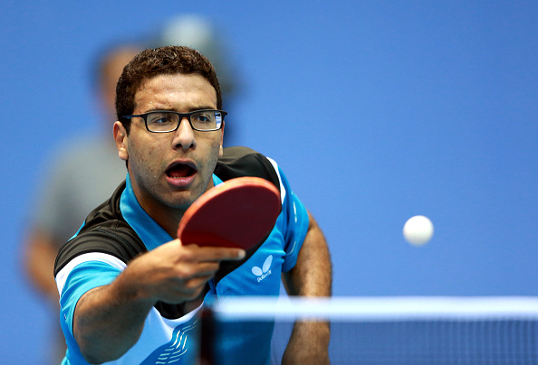 Omar Assar has secured the men's singles title at the Africa Senior Championships ©Getty Images
