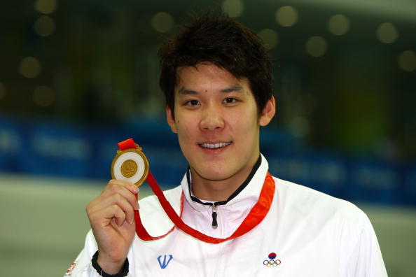 Park Tae-Hwan won gold in Beijing in the 400m event but his agency have announced he has failed a drugs test