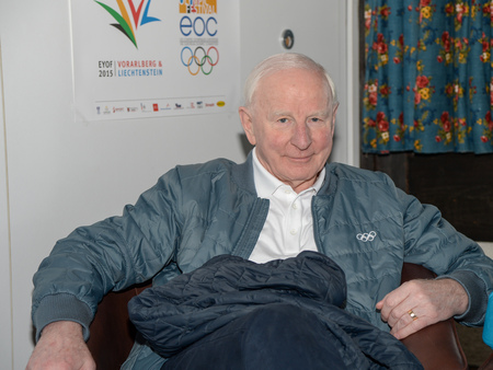 Patrick Hickey, President of the European Olympic Committees, is not getting carried away with the success of the first-ever Olympic event to be co-hosted by two nations ©ÖOC/GEPA