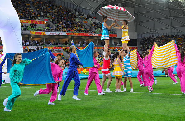 Performers during the Asian Cup Opening Ceremony in Melbourne ©Getty Images