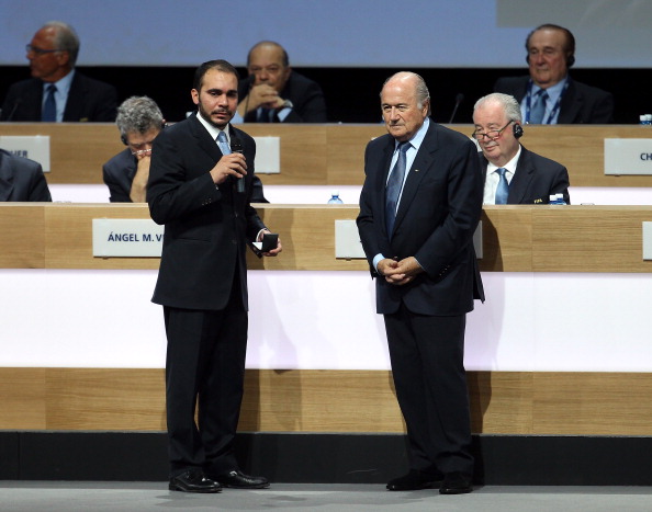 Prince Ali Bin Al Hussein (left) and Sepp Blatter (right) will go up against each other in the FIFA Presidential election in May ©Getty Images