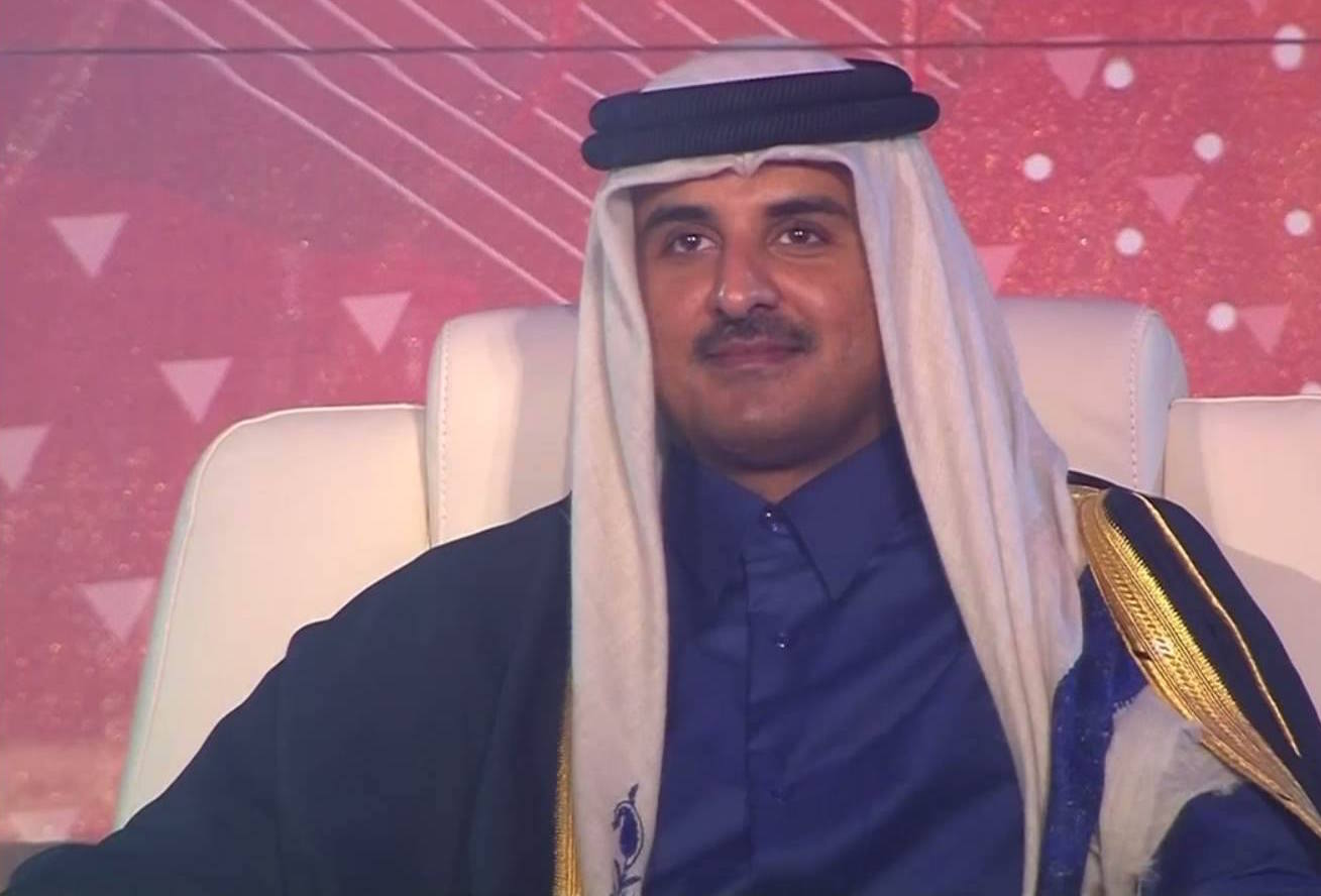 Qatar Emir Sheikh Tamim Bin Hamad Al Thani declared the tournament open ©Qatar 2015/Facebook