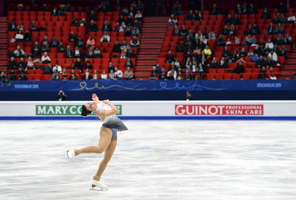 Roberta Rodeghiero of Italy performs on ice during the ladies short program of the European Figure Skating Championships ©AFP/Getty Images