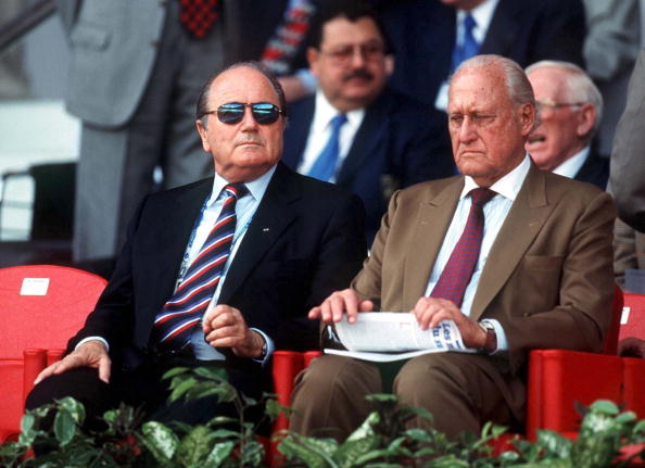 Sepp Blatter replaced Joao Havelange as FIFA President in 1998 and is odds on favourite to be re-elected ©Bongarts/Getty Images