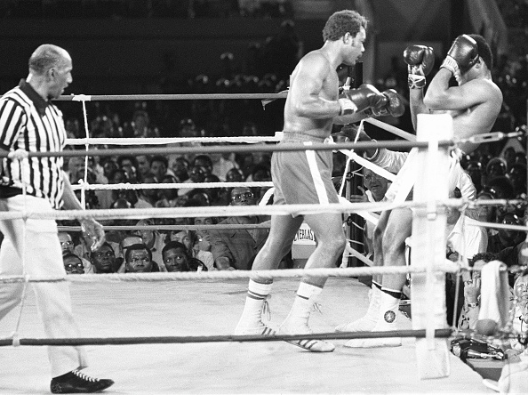 Sporting outsiders, such as Muhammad Ali when he overcame George Foreman during boxing's "Rumble in the Jungle" in 1974, inherited some Churchillian bulldog spirit ©AFP/Getty Images