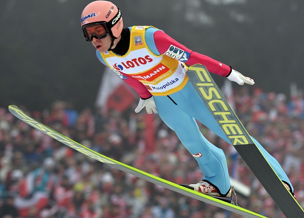 Stefan Kraft extended his overall World Cup lead ©AFP/Getty Images