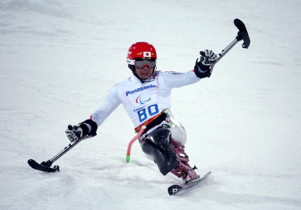 Takeshi Zuzuki was back to winning ways in La Molina as he claimed top prize in the men's sitting slalom event ©Getty Images